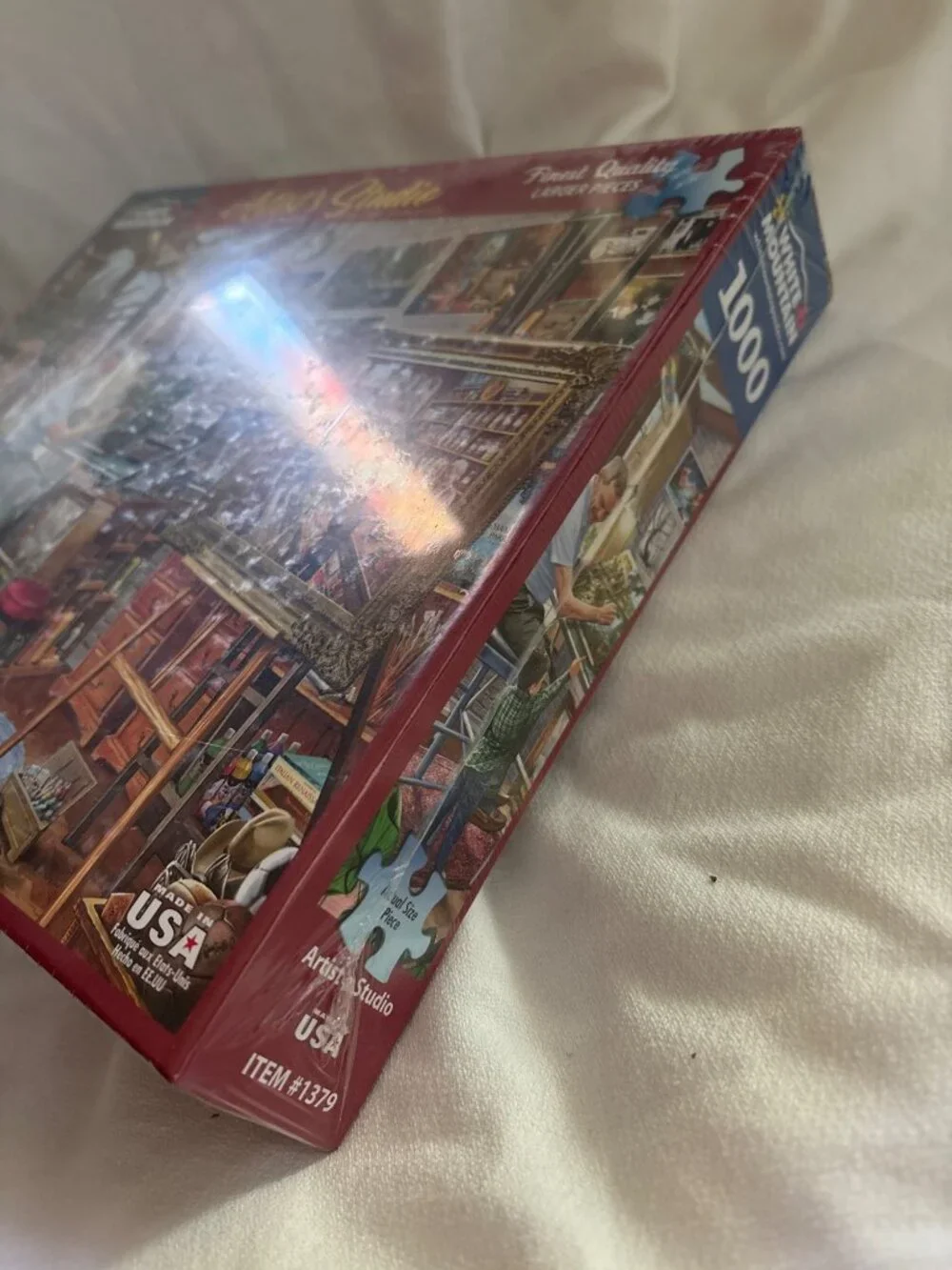 Artists Studio 1000 Piece Puzzle By White Mountain - Large Pieces Made In USA